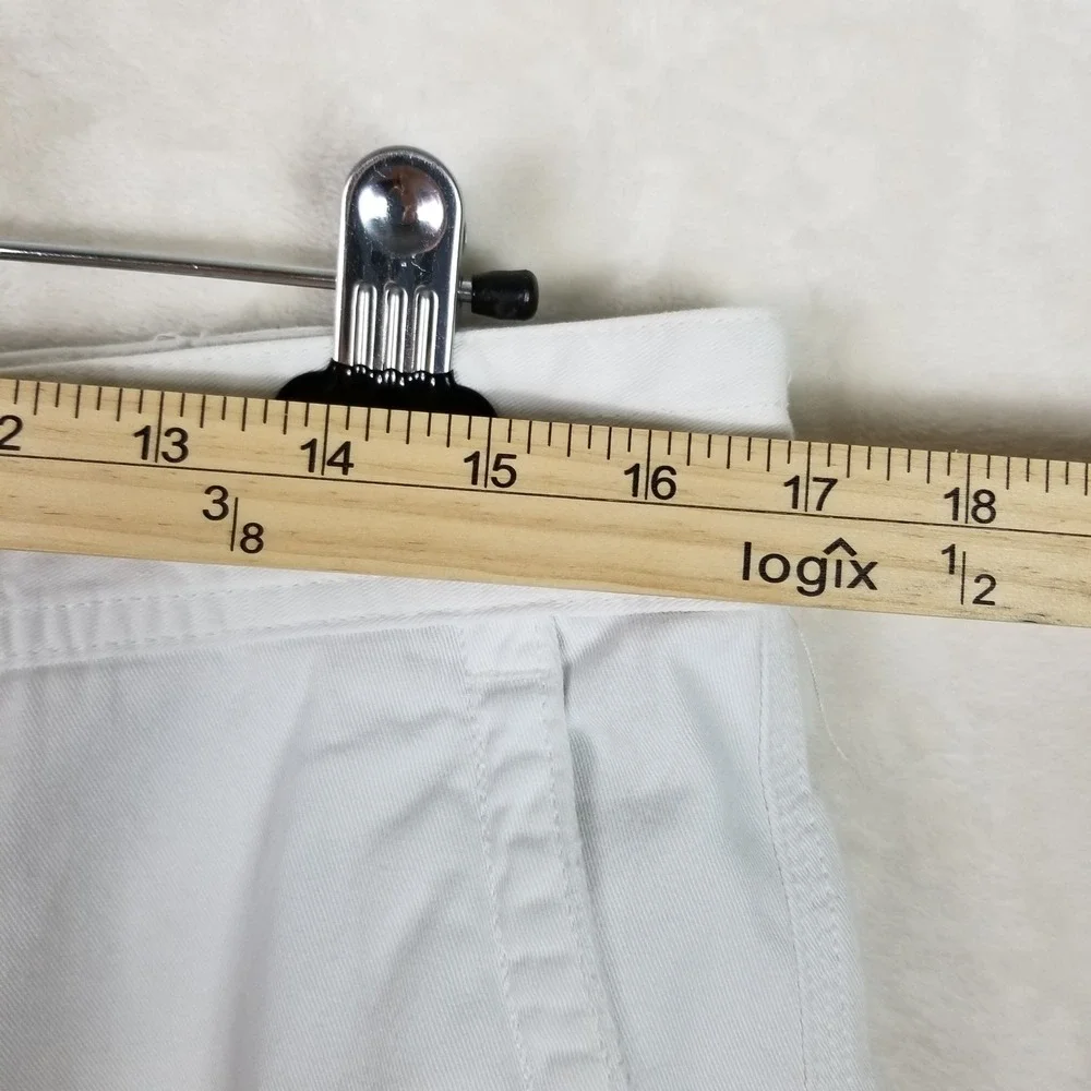 Polo Ralph Lauren Cargo Shorts Mens 34 White Classic Chino Cotton Multi Pocket
